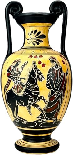 Antike, griechische Vase God Hermes & God Dionysos, 24 cm