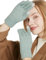QICEDER Winterhandschuhe für Damen Touchscreen Handschuhe Strick Fingerhandschuhe Sport Warm und Winddicht Winterhandschuhe (Grün)