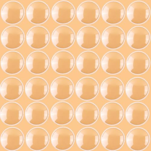 100 Stück 5,1 cm transparente Kunststoffkuppel zum Basteln, halbe Kugel, selbstklebende Kreise, Kunststoff, transparent, dimensionale Blase, geschwollene Shaker-Abdeckungen für mehr Dimension und
