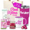 IAMI Pack Regalo Día de la Madre Cool Mama Club - Set Original 7 Productos: Taza, Tote Bag, Termo, Vela Aromatizada, Crema de Manos, Mikado y Bálsamo Labial