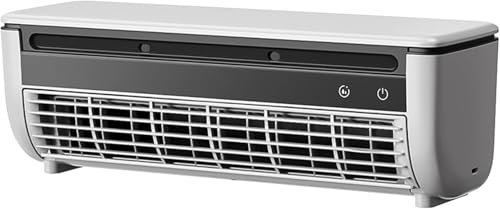 Climatiseur Mural De Cuisine sans Perçage, Climatiseur À Chargement sans Fil, Ventilateur Mural, Climatiseurs Muraux Portables avec Télécommande, Refroidissement Instantané en 10 Secondes(White)