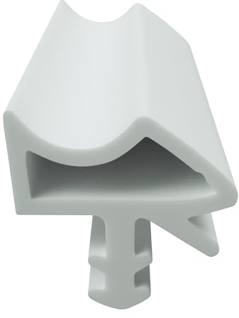 DIWARO.® Zimmertür-Dichtung ZT034 | weiß | 5 lfm für Zimmertüren und Innentüren. Zum Schallschutz und abdichten der Tür. Bestehend aus TPE (Thermoplastischen Elastomer)