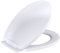 EcoSpa White Soft Close Toilet Seat New Slow Close Polypropylene 450 x 357mm Bottom Fixing Hinges