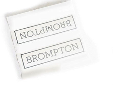 Brompton Ersatzaufkleber - Silber - Aufkleber für Brompton - Label