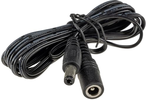 Verlängerungskabel für Netzteile 1,5m I 5,5mm / 2,1mm Stecker Netzteil Ladegerät Niedervolt universal einsetzbar für LED Stripe Reader Lampen Leuchten