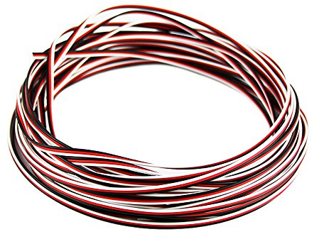 OliYin 50 fuß 22AWG Servo Kabel 3 p Linie Für Futaba JR RC Servo Hobby Modellflugzeug Modell Verdrahtung 60 corex0,08mm