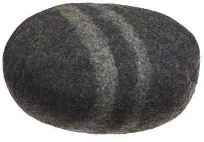 FELTINESS Stein Filz Kissen, Sehr Großer Kieselstein 100% Wolle Puff