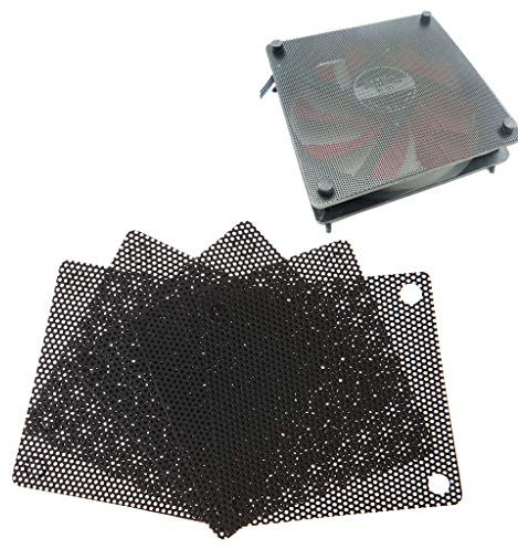Tebatu PVC Fan Dust Filter PC Dustproof Case Cuttable Computer Mesh Cover 50mm Mesh Black