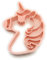 Unicorn Cookie Cutter 06 Fondant Cake Decorating (4 inches)