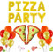 Jollyboom Pizza-Party-Dekorationen Pizza-Party-Zeit für Geburtstagsfeier-Babyparty-Dekoration