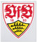 VfB Stuttgart Sticker - Wappen 8 x 9 cm - Autoaufkleber, Aufkleber - Plus Lesezeichen Wir lieben Fußball
