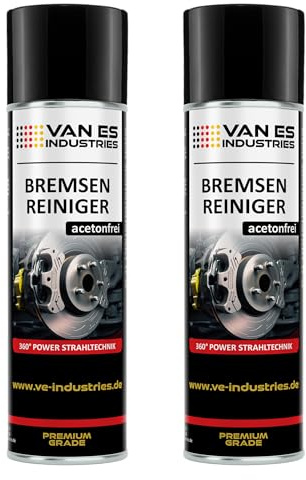 VE-INDUSTRIES Bremsenreiniger 500ml 360° Power-Strahltechnik Teilereiniger Entfetter Sprühdose Acetonfrei Spraydose (2)