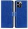 32nd Book Wallet PU Leather Flip Case Cover For Apple iPhone 13 Pro (6.1), Design With Card Slot and Magnetic Closure - Deep Blue