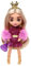 Barbie Poupée Extra Mini n° 8 (14 cm) avec Robe à Paillettes et Mitaines en Fourrure, avec Socle et Accessoires, Jouet Enfant, Dès 3 Ans, HJK67