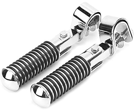 1 Paire de Repose Pieds Moto 7 1/2in Résistants à la Corrosion pour avec Protection Moteur D'autoroute 25mm/1in(Couleur Acier Inoxydable) Pedals/Pedals and Accessories-Repose Vélo