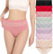 HAVVIS Damen-Slips Unterwäsche Baumwolle hohe Taille Bauchkontrolle Rose Jacquard Damen-Slip Multipack (XXL, B01-8er Pack - Mehrfarbig)