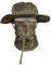 QMFIVE Taktische Boonie Hut Schal Unisex Camouflage Abgerundete Hut Fischer für Tactical Airsoft Paintball Aufstieg Camping (A-MR, 1)