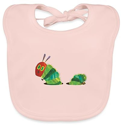 Spreadshirt Die Kleine Raupe Nimmersatt Baby Bio-Lätzchen, One size, Rose