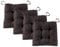 Traumnacht Stuhlkissen Premium 4er Set, 38 x 40 x 7 cm, Kastanie, Öko-Tex Zertifiziert, produziert nach deutschem Qualitätsstandard, 03770407105