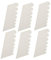 Nail Repair Fiberglass Silk Wrap, 6 Pieces Adhesive Reinforce Nail Protector Stickers for UV Gel Nails
