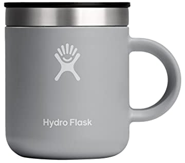 HYDRO FLASK - Kaffeebecher 177ml (6 oz) - Vakuumisolierter Thermobecher aus Edelstahl - Isolierbecher mit Griff & Steckdeckel - Reise-Becher - Spülmaschinenfester Kaffeebecher - Birch