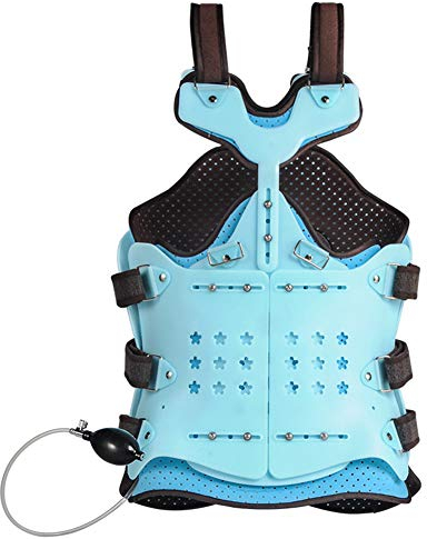 FOOJO Einstellbare Airbag-Hals-Thorax-Orthese Rücken-Lendenwirbelsäulen-OrtheseThorakolumbale Fixierungsorthese Kompressionsfraktur-Orthese Starke und effektive Rückenstütze