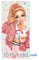 Depesche 12388 TOPModel Cutie Star - Mikrofaser-Handtuch mit Sternen-Muster und Model-Motiv, Badetuch ca. 70 x 145 cm groß, schnelltrocknend und platzsparend, Mehrfarbig