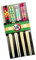Jilijia Rengoku Kyoujurou - Palillos de anime, estilo de anime japonés, 4 pares de palillos de bambú clásicos tradicionales chinos para fideos de arroz y sushi