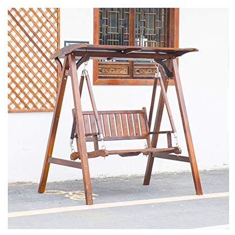 Terrasse Schaukel Veranda Gleiter Hängematte Hängebank Stuhl, Gartenschaukel Außenmöbel Holz Terrasse Schaukel Outdoor Lounge Stuhl Outdoor Schaukel Stuhl Bank Outdoor Veranda Garten