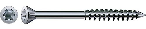 SPAX-S Dielenschraube Senkkopf Fräsrippen T-Star Plus T10 Teilgewinde Cut WIROX, 500 Stück+Bit 45-35703503201011