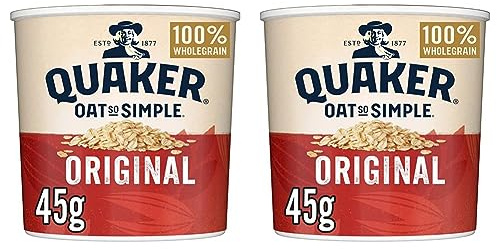 Quaker Oat So Simple Original Porridge Pots, 45 g (Pack of 16)