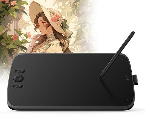 UGEE Upgrade M808 10x6.25inch Drawing Tablet,Graphic Tablets with 8 Customized Shortcut Keys,New-Gen Battery-Free Stylus of 8192 Levels pressure for Digital Drawing,Compatible with MAC,Android,Windows