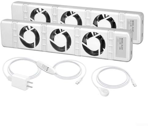 Smartes Heizgebläse für Heizungen, Radiator Fan Smart Radiator Booster Erweiterung Set Ventilator Fan, Heizkosten sparen(Duo set)