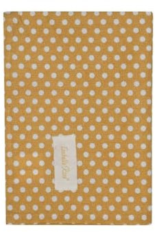 Isabelle Rose Geschirrtuch gelb weiße Punkte Baumwolle senfgelb 50 x70 cm, HDTE110
