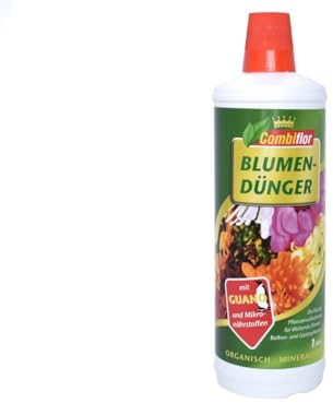 Blumendünger mit Guano und Mikronährstoffe 1000ml, Flüssiger Pflanzendünger für vielfältige Pflanzen, unterstützt Wurzel-, Blatt- und Triebwachstum, fördert Gesundheit und Farbe.