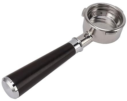 Portafiltro sin fondo portafiltro sin fondo de 58 mm con tres orejas para compatible con Temp IQ Barsetto Sage Barista Acero Inoxidable (#3)