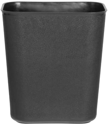 Bolero Waste Bin 8Ltr - Small Rubbish Trash Can FU598, Black | Compact design fits easily into tight commercial spaces, providing a discreet and efficient waste disposal solution.
