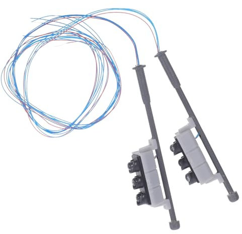 HAWILLOSCH 2stücke Miniatur-ampel Für Modell-Eisenbahn Landschaft DIY Ampellandschaft Dekoration Kleine Signal-objekte Langlebig Und Detailreich Für Modelleisenbahnen Architekturmodelle Und s