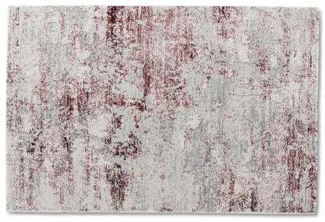 Yoursol Teppich Antea für Wohnzimmer, Esszimmer, Schlafzimmer, Flur, 80 x 150 cm, Rot Creme Vintage, Kurzflor weich & wollig, Wohnzimmerteppich rechteckig