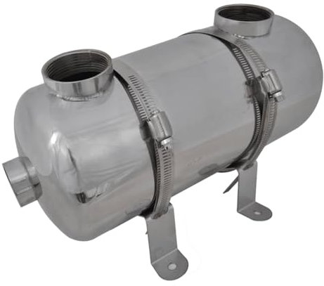 Xichuzi Scambiatore di Calore da Piscina 355x134mm in Acciaio 40kW Pompa Calore