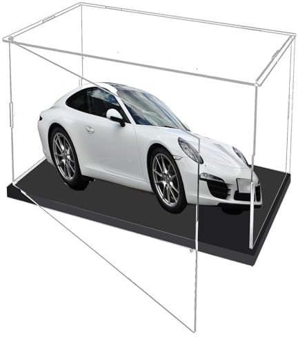 Acryl Vitrine Schaukasten 10 20 30 40 50 60 70 cm Acryl-Vitrine für Sammlerstücke, Automodelle, durchsichtige Würfel-Geschenkboxen, Aufbewahrungsbox, Organisation von Spielzeug(LxWxH 65x65x70 cm)