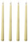 KARELLS LED Stabkerzen, 4PCS Flammenlose Tafelkerzen, Batteriebetriebene LED Kerzen, für Muttertagsgeschenk, Party, Hochzeit, Kirche Dekorationen, Beige