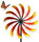 matches21 HOME & HOBBY Großes Windrad Metall 168 cm, wetterfeste Frühlings Garten-deko in Spiralform - Windmühle in Rot