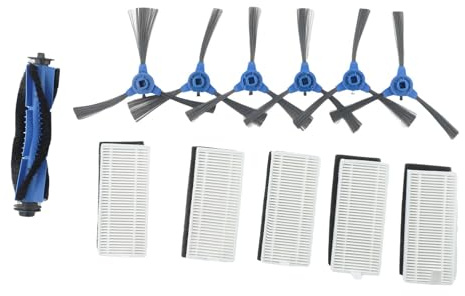 Puupaa Ersatzteile, Seitenbürsten und Filter, kompatibel mit Venga VG RVC 3000 3001 Roboter-Staubsauger