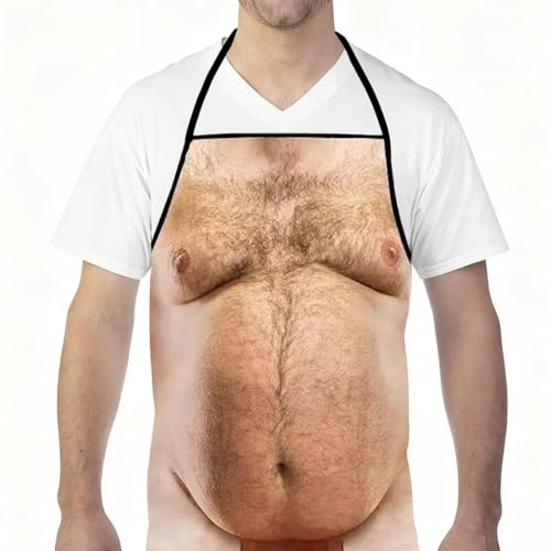 OPVYAEU Delantal Cocina Hombre Delantal Divertido Hombre Delantal Barbecue Cocina Regalos Originales Hombre Cocina Diaria Barbacoa