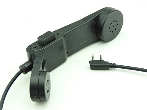 TOMTAC AIRSOFT TELEPHONE PHONE PTT BLACK 2 WAY RADIO SWITCH SORDINS COMTAC KENWOOD 2 PIN