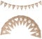 G2PLUS Leinen Baby Shower Girlande und Banner, Wimpelkette für Babydusche und Party
