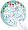 Blue Physical Electromagnetic Mechanics Chart Mouse Pad Jingling Bell Round Rubber Mat