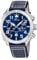 Lotus Montre pour Homme 18705/1 Special Prices Boîtier en Acier Inoxydable Gris Bracelet en Cuir Bleu