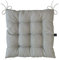 LILENO HOME 4er Set Stuhlkissen Grau (40x40x6 cm) - Sitzkissen für Gartenstuhl, Esszimmerstuhl oder Küche - Bequeme UV-beständige Indoor u. Outdoor Stuhlauflage als Stuhl Kissen